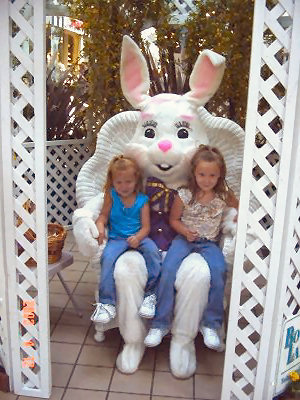Caitlyn, Easter Bunny, and Taylor